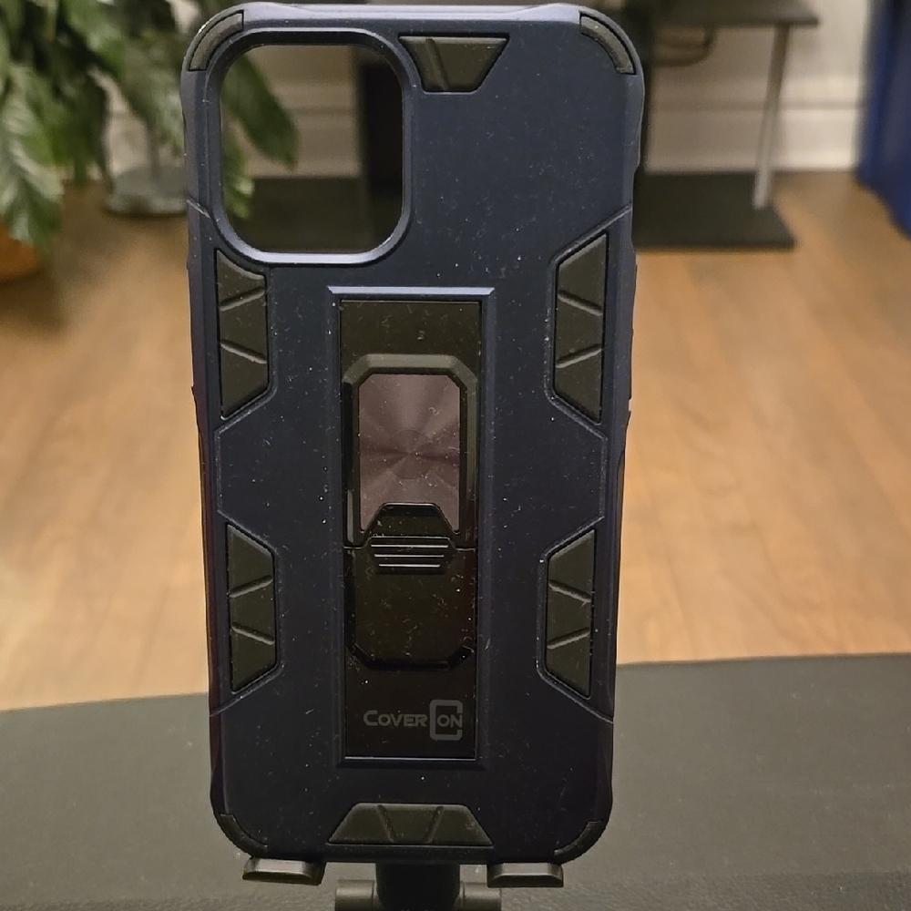 Black and Blue Rugged Phone Case